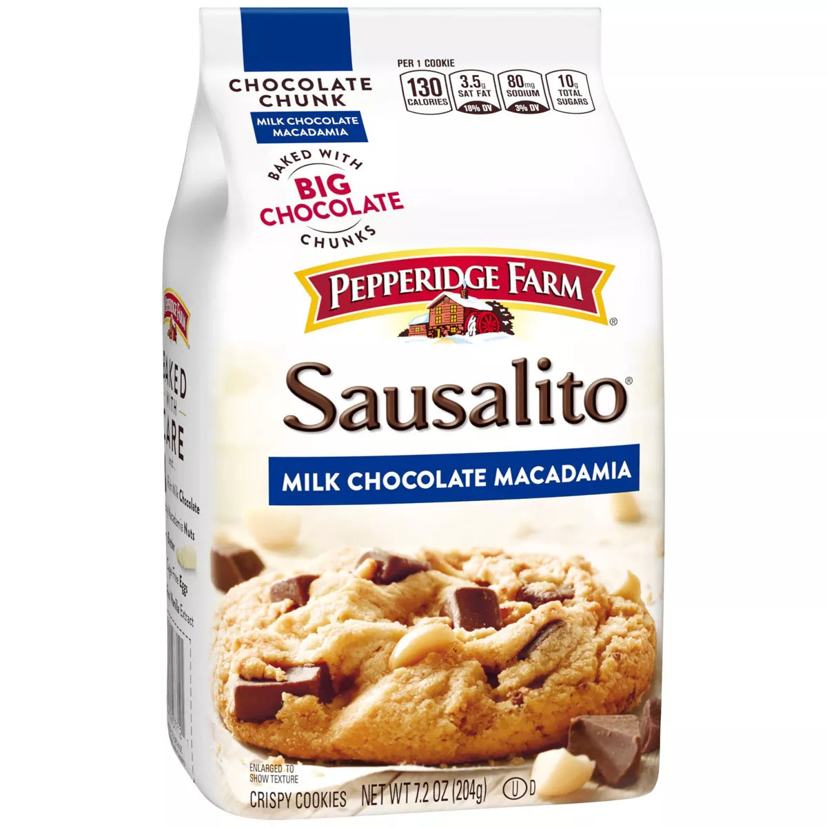 Pepperidge Farm Sausalito Crispy Milk Chocolate Macadamia Cookies - 7.2Oz/8Ct