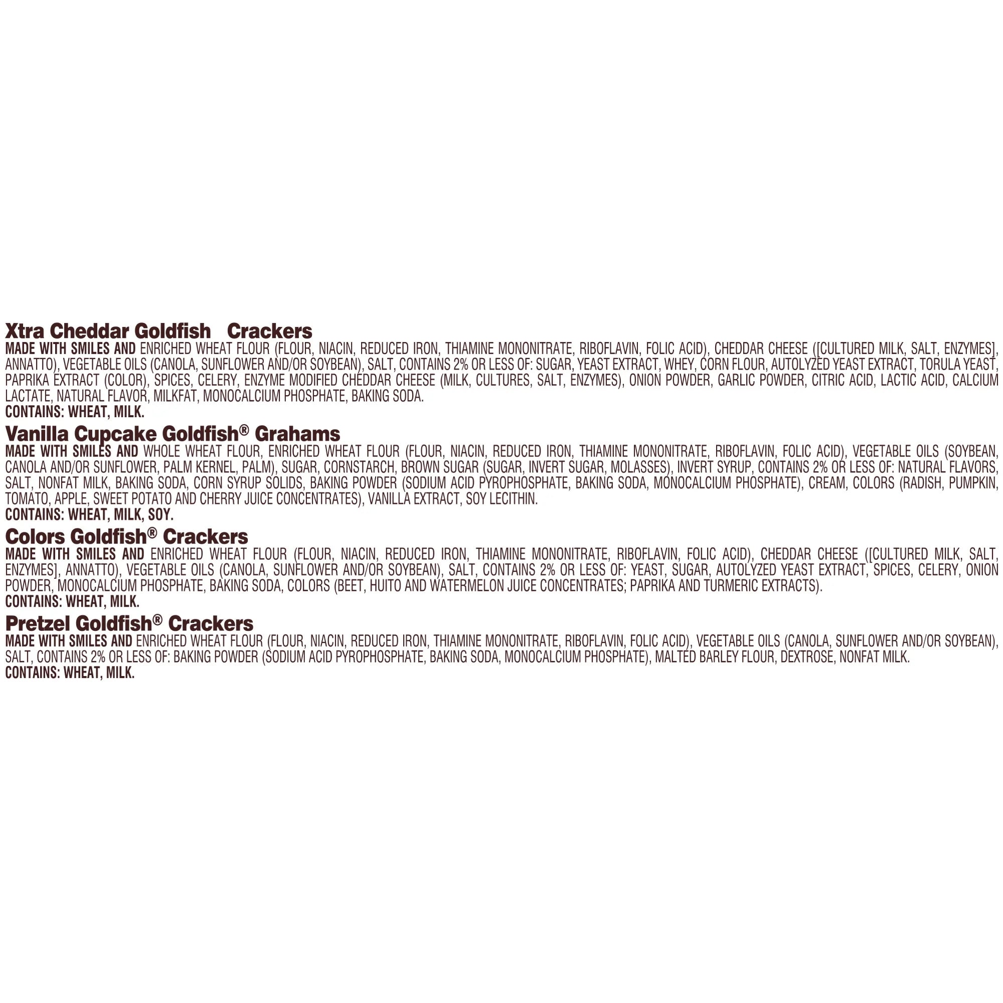 Pepperidge Farm  Crackers Sweet & Savory Variety Pack Box, 45-Count Single-Serve Snack Packs