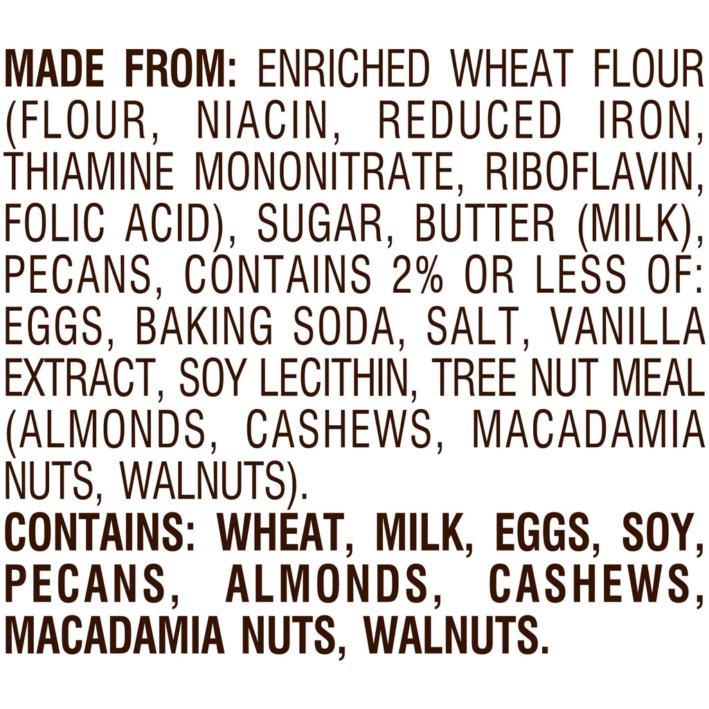 (4 Pack)  Farmhouse Thin & Crispy Butter Pecan Cookies, 5.9 Oz Bag