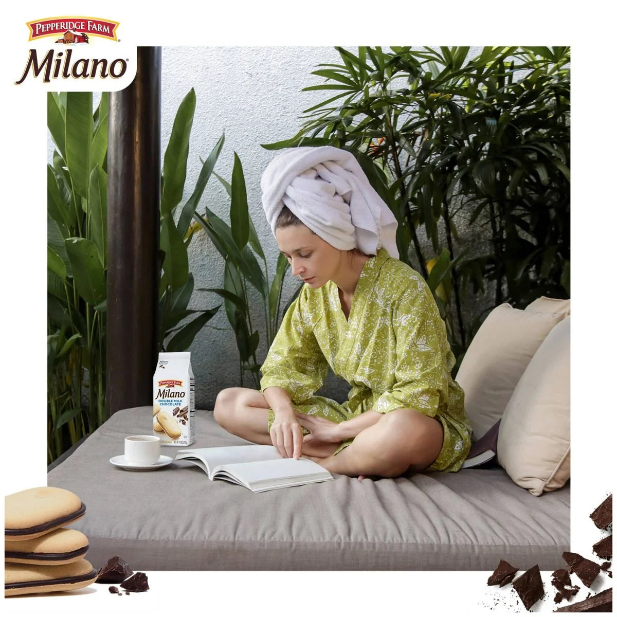 Milano Double Milk Chocolate Cookies - 7.5Oz - Pack of 2